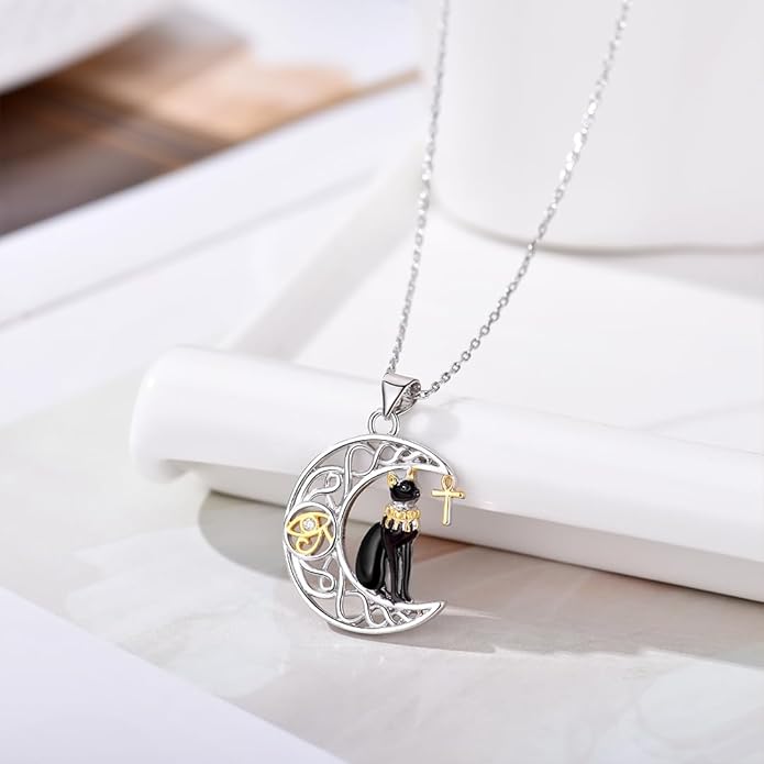 Penguin/Elephant/Frog Mushroom/Cat/Fox/Highland Cow/Axolotl/Yorkie Necklace Jewelry for Women Birthday Christmas Gifts