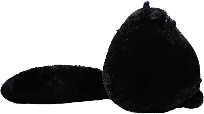 Cute Cat Plush - Fluffy Stuffed Cat Plushies, 12 Inches, Black