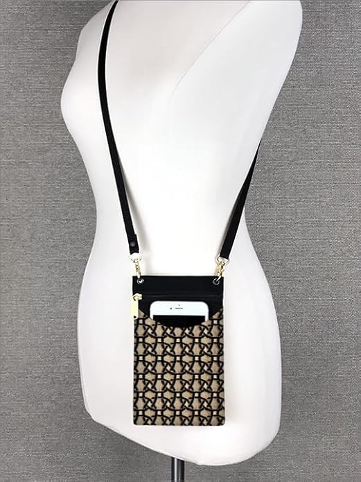 Danny K. Women's Tapestry Crossbody Cell Phone or Passport Purse, Handmade in USA