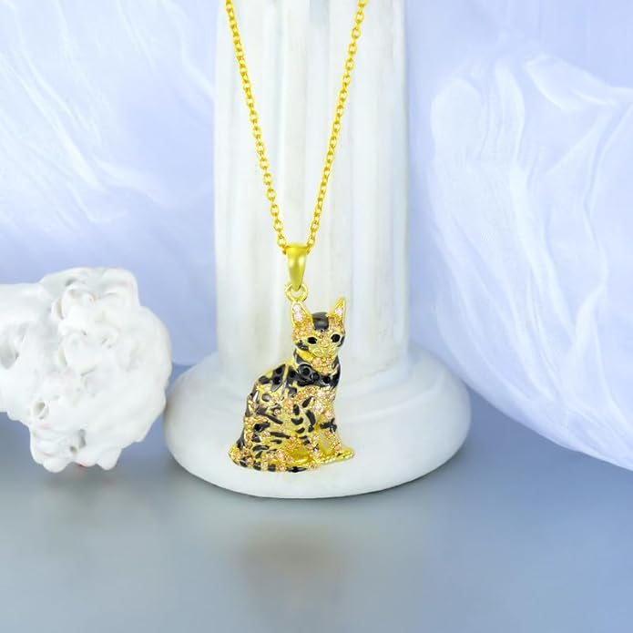 Cat Necklaces 13 Breeds of Cats Necklaces S925 Sterling Silver Cat Pendant for Women