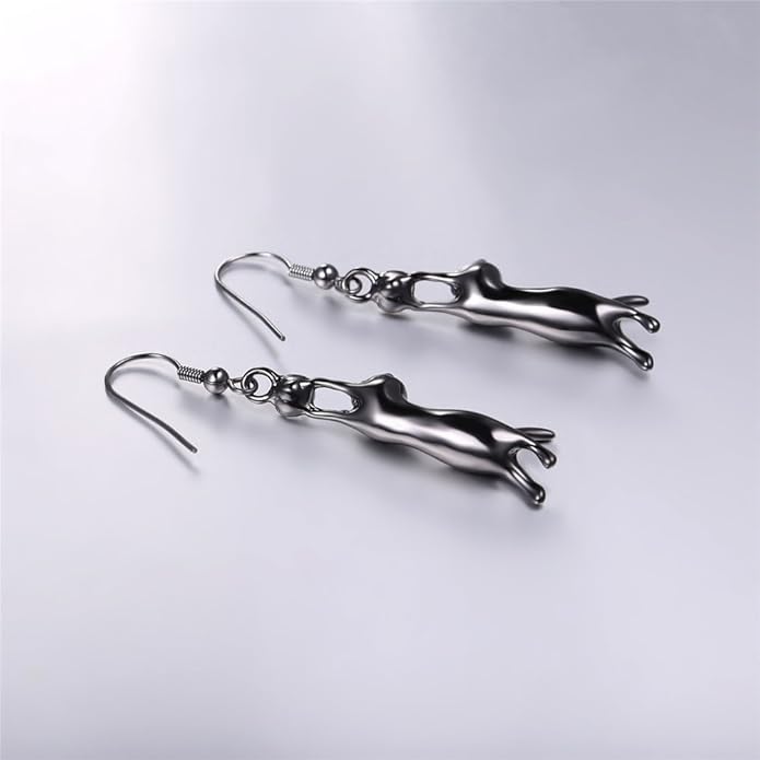 U7 Cute Cat Ear Pendant Platinum/18K Gold Plated Drop Earrings With Rhinestone