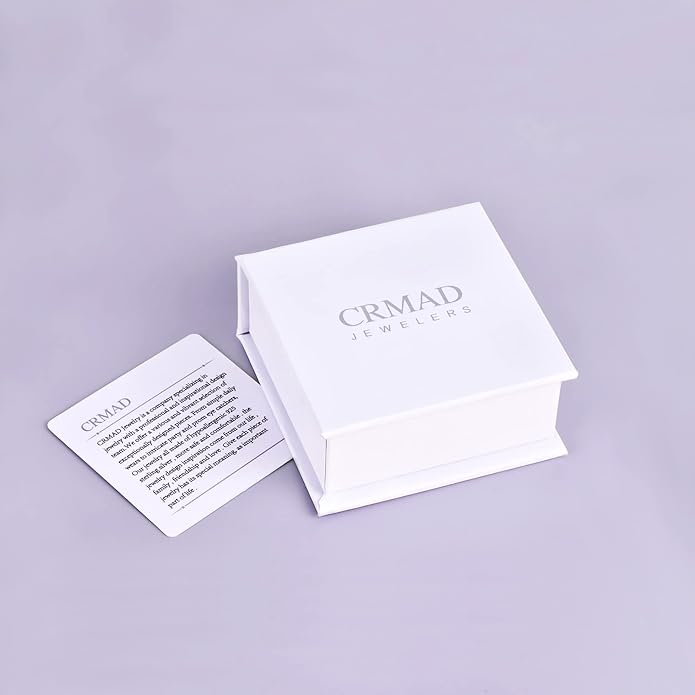 CRMAD Black Cat Necklace for Women Sterling Silver Moonstone Cat Jewelry Irish Gifts