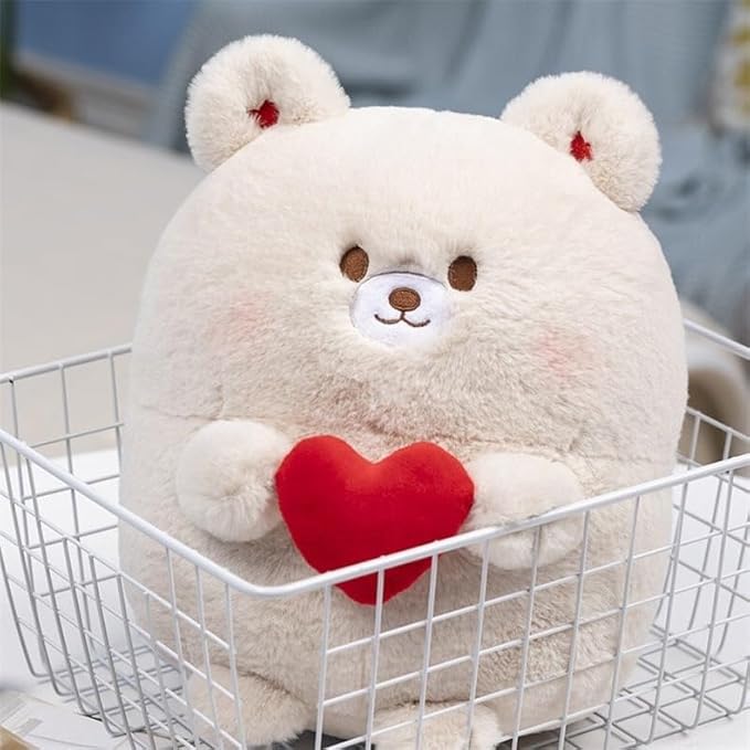 Ryttir 11.8" Chubbier Large Bear Stuffed Animal,Soft Bear Plush Stuffed Bear Pillow for Kids and Adults - Perfect Christmas Décor Bear Gifts for Cuddling and Room Decoration