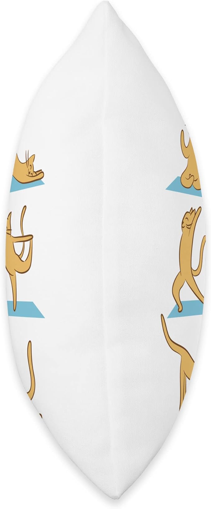 Cat Yoga Figures Throw Pillow