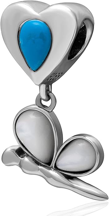 GEMDAZZ Animal Theme Charms in 925 Sterling Silver, Cute 3D Polar Bear, Frog, Cicada, Ladybug, Bee, Dragonfly Beads fit European Women Bracelet, Gift for Birthday/Christmas/Friends/Mom/Lover