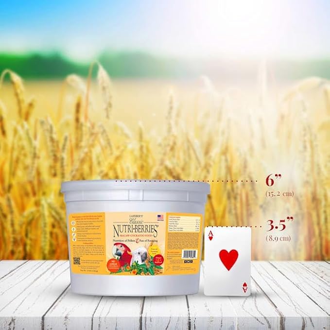 Lafeber's Classic Nutri-Berries for Macaw / Cockatoo 3.5 lb. Tub
