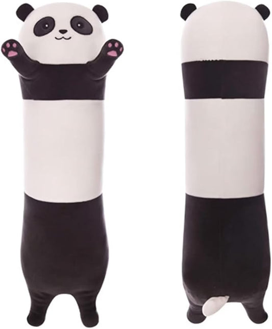 Panda Stuffed Animal Long Body Pillow - Soft Plush Panda Pillow for Cuddling and Decor, Comfortable Body Pillows with Fluffy Cotton Filling for Kids and Adults