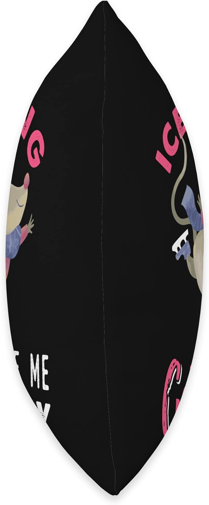 Ice Skating Mouse Cat Lover Kitten Owner Figure Skating Throw Pillow