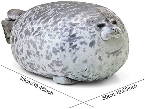 ETAOLINE Chubby Blob Seal Pillow Cute Seal Plush Toy Cotton Stuffed Animals (X-Large)