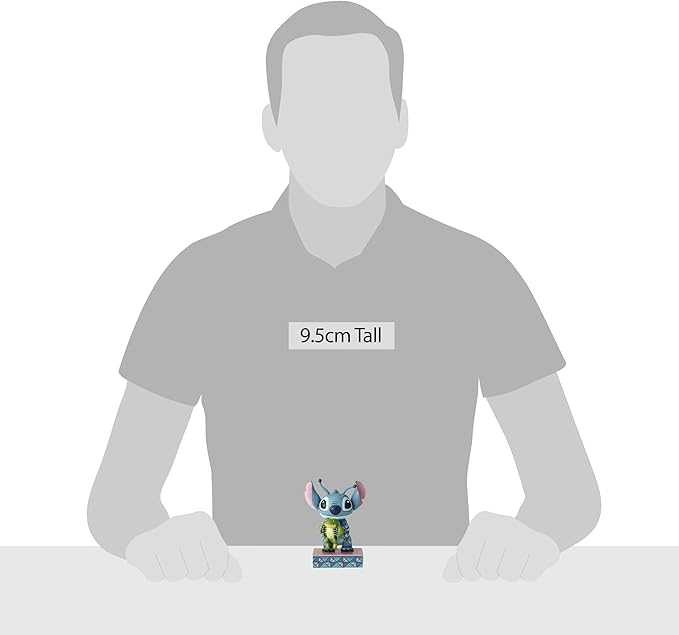 Enesco Disney Traditions Collection by Jim Shore Lilo and Stich Holding Frog Figurine- Resin Hand Crafted Painted Collectible Disney Mini Figurines Decorative Home Decor Statue, 3.8 Inch