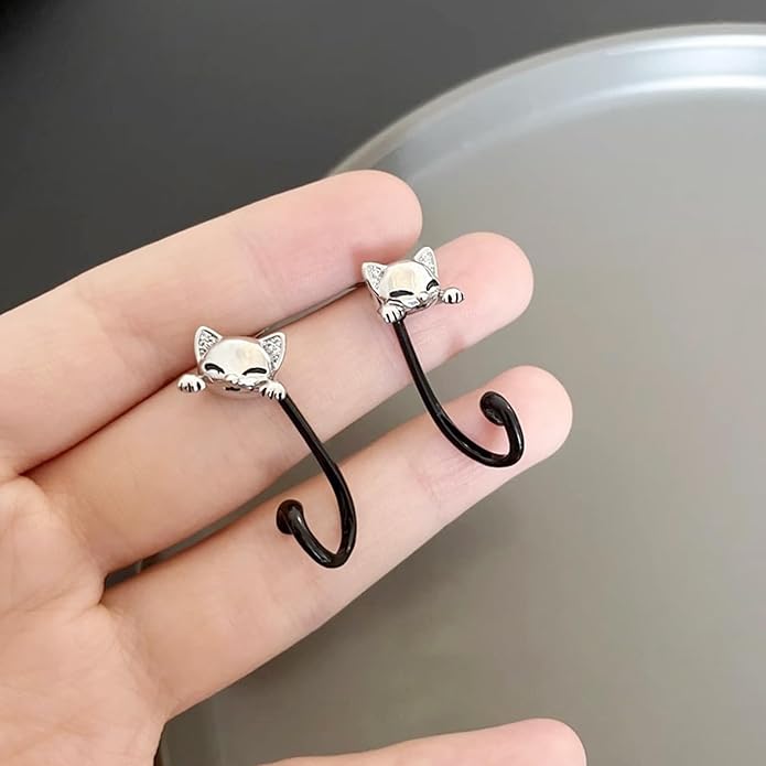 Cat Earrings for Women Trendy Stuff Mothers Day Gifts Funny Animal Stud Earrings Jewelry Gifts for Cat Lovers Birthday Christmas