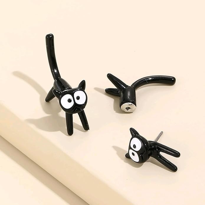 Cat Earrings for Women Trendy Stuff Mothers Day Gifts Funny Animal Stud Earrings Jewelry Gifts for Cat Lovers Birthday Christmas