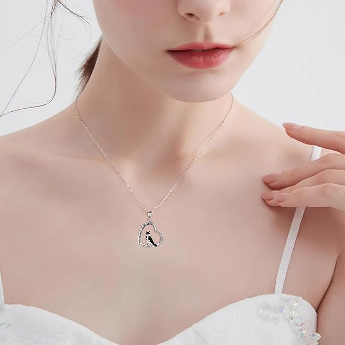 MONGAS Penguins/Guinea Pig/Pig/Fox/Corgi/Frog/Bunny/Koala8/Cow/French Bulldog Necklaces Penguin Gifts 925 Sterling Silver Hugging Penguins Cute Animal Jewelry for Women Sister