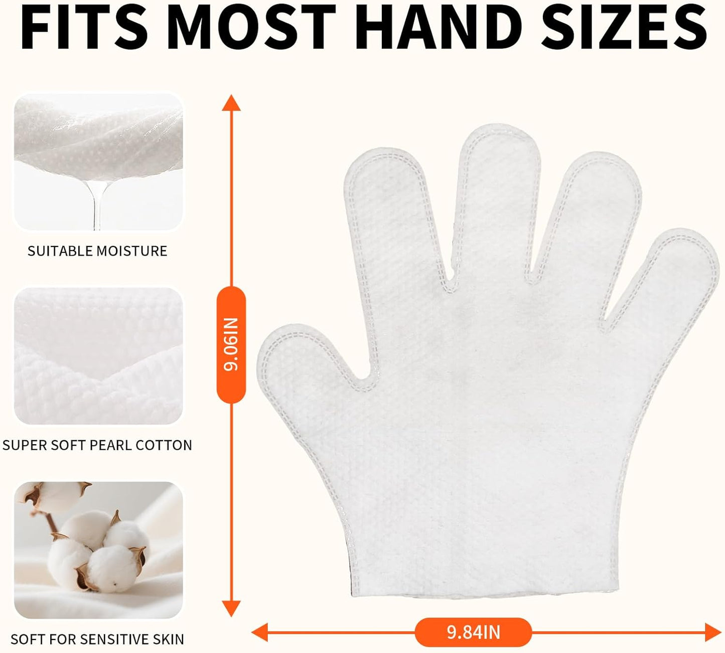 Pet Glove Wipes for Dogs and Cats, Cleaning & Deodorizing Grooming Gloves for Daily Care and Traveling, Dog Wipes Washing Gloves Rinse Free, 54 PCS