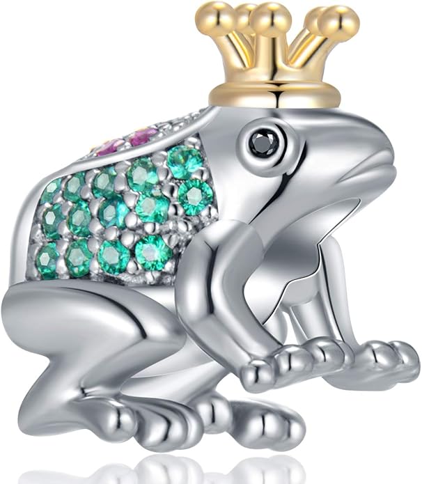 GEMDAZZ Animal Theme Charms in 925 Sterling Silver, Cute 3D Polar Bear, Frog, Cicada, Ladybug, Bee, Dragonfly Beads fit European Women Bracelet, Gift for Birthday/Christmas/Friends/Mom/Lover