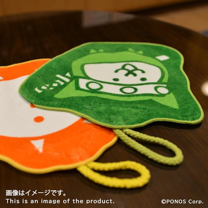 PONOS Official The Battle Cats Hand Towel - Cat & Ninja Cat Die Cut Towel - Collectible Battle Cats Towel