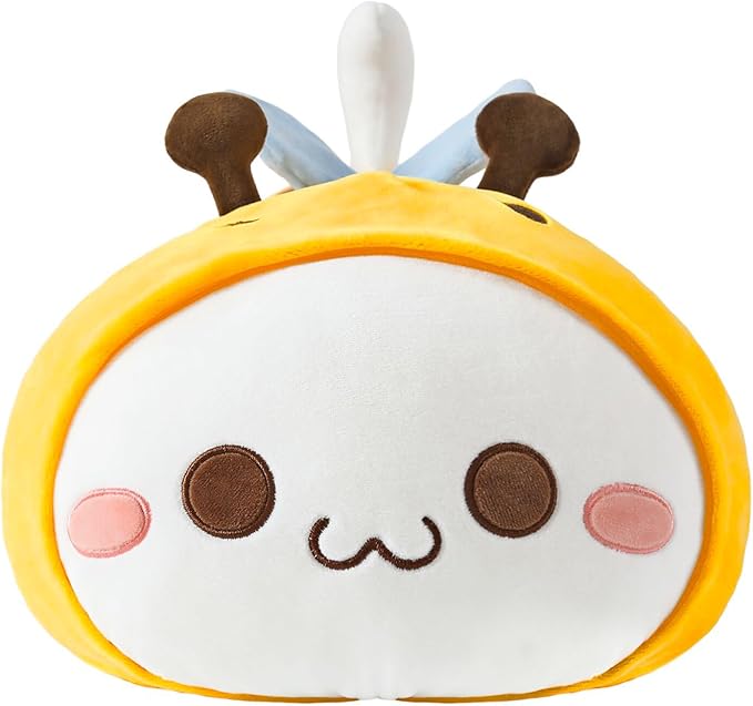 Onsoyours Cute Kitten Bee 20" Plush Toy Stuffed Animal Kitty Soft Anime Cat Large Plush Pillow for Kids (Yellow Cat Bee, 20")