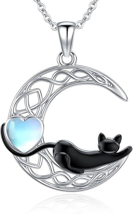 Dorunmo Animal Necklace 925 Sterling Silver Owl/Sloth/Axolotl/Dolphin Necklace Celtic Knot Pendant Birthday Anniversary Animal Jewelry for Women Friends Animals Lover
