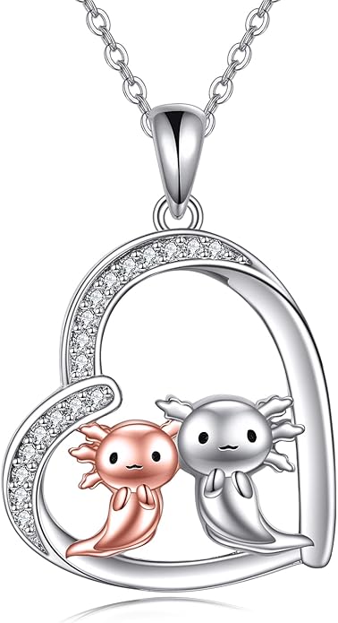 Sterling Silver Cute Animal Pendant Necklace Fox/Snake/Unicorn/Owl on Moon/Rabbit/Horse Necklace Jewelry Gifts for Women Mom Sister