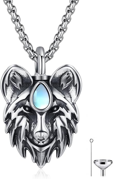 CUOKA MIRACLE Urn Necklace Ashes Sterling Silver Skull Urn Necklace Personalized Cremation Memorial Skull Ash Keepsake Pendant Cremation Jewelry