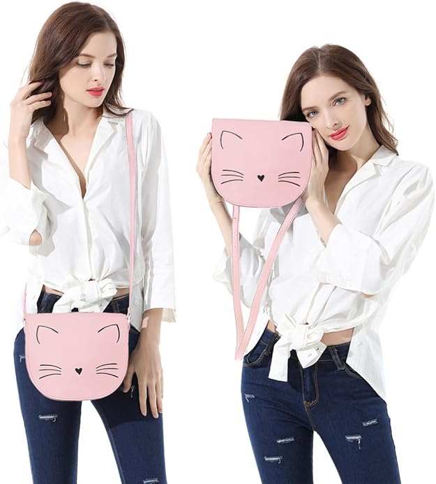 Gladdon Crossbody Bags for Teen Girls Small Fashion Preteen Purses Cat Birthday Gift for Girl