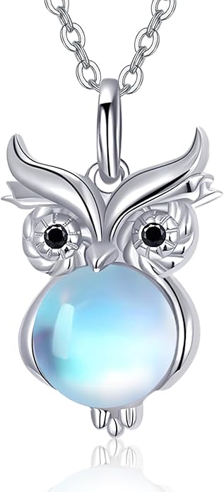 Dreamboat Moonstone Animal Pendant Necklace for Women 925 Sterling Silver Cute Animals Jewelry Gifts