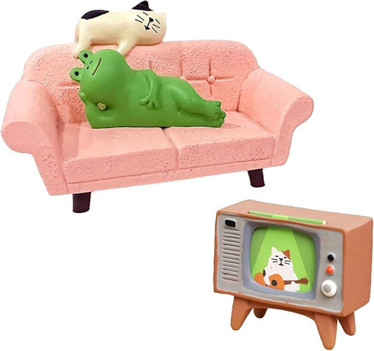 Frog Figurine Mini Frogs Miniature Frog Figurines Frog Gifts for Women Cute Office Desk Decor