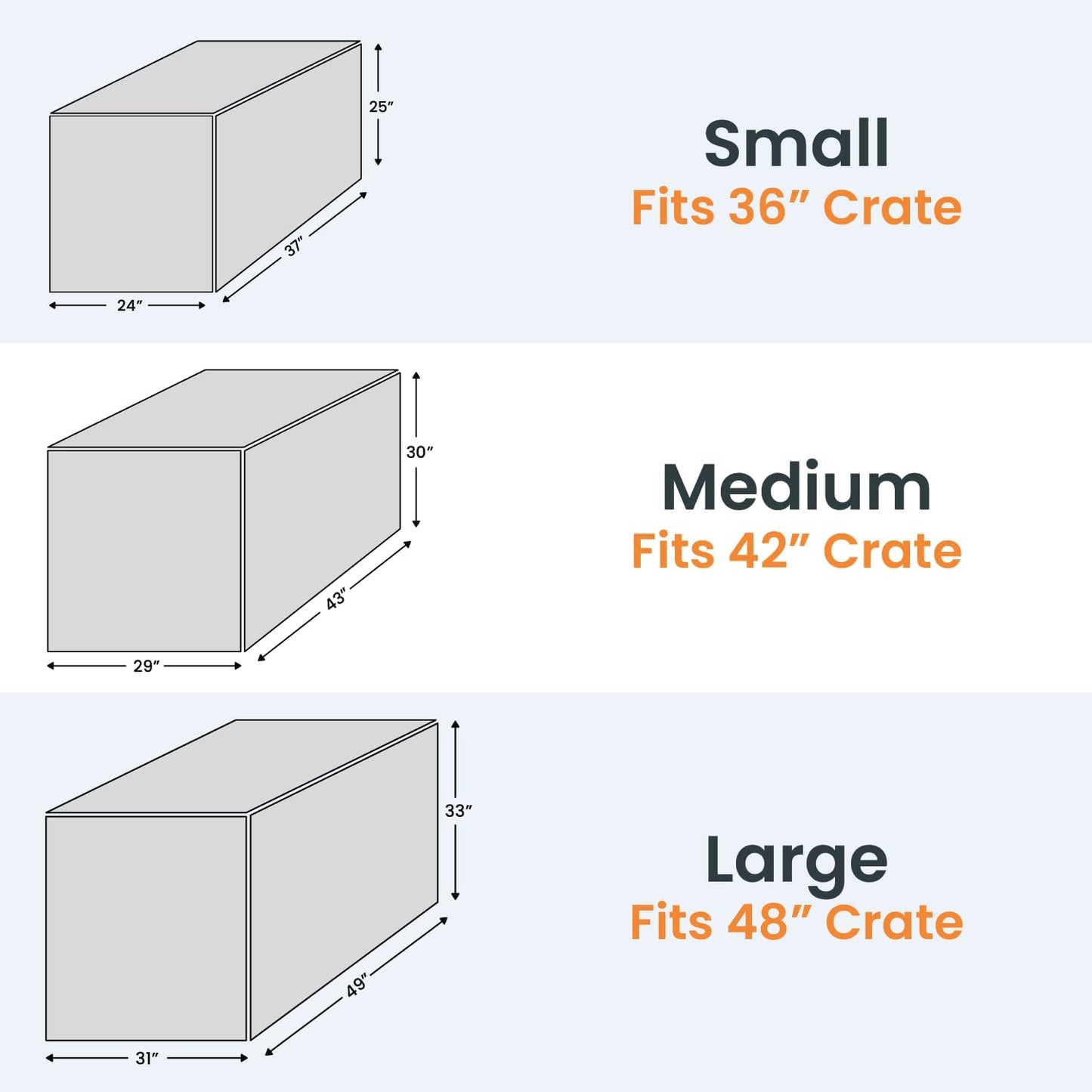 4Knines Quilted Dog Crate Cover – Heavy-Duty, Water-Resistant Fabric for Indoor/Outdoor Use – Durable Travel Cage Cover for Training, Weather Protection – Fits 36-Inch Crates – Grey