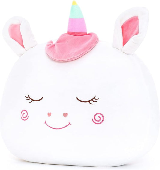 Lazada Stuffed Unicorn Pillow Plush Girl Toys Gift for Toddler for Girls White 15 Inches