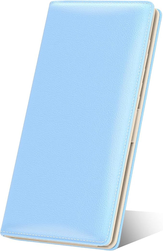 Nipichsha Womens Wallet, RFID Slim Wallets for Women, Thin Ladies Credit Card Holder Purse, Cute Leather Bifold Clutch Billfold with 11 Card Slots & ID Window, Blue