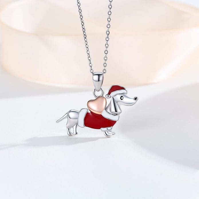 Dog Cat Necklace Pendant 925 Sterling Silver Pet Jewelry Gifts for Women