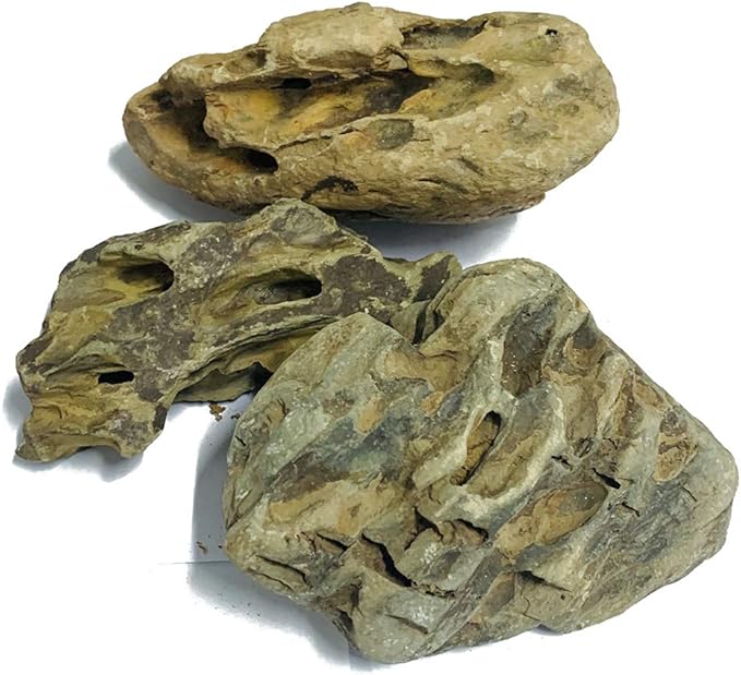 Natural Stone Aquarium Decoration 8.8lb Dragon Stone Rock Mixed Sizes for Micro Landscape Fish Tank Decor