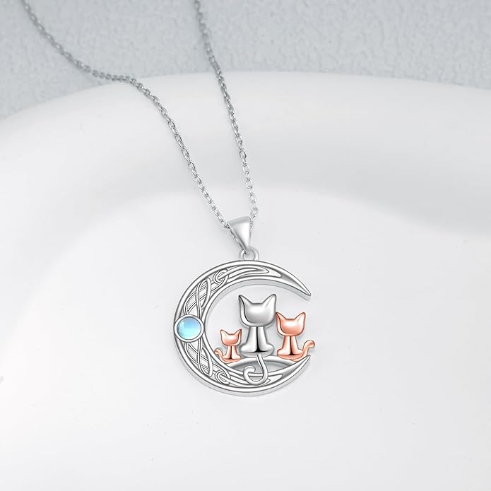 Penguin/Elephant/Frog Mushroom/Cat/Fox/Highland Cow/Axolotl/Yorkie Necklace Jewelry for Women Birthday Christmas Gifts