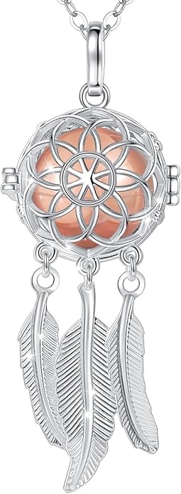 INFUSEU Unique Urn Necklaces for Ashes for Women, Cremation Jewelry for Human Pet Ashes, 24 Inch Chain