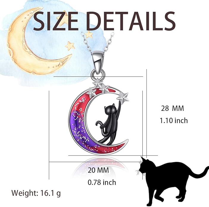 Penguin/Elephant/Frog Mushroom/Cat/Fox/Highland Cow/Axolotl/Yorkie Necklace Jewelry for Women Birthday Christmas Gifts