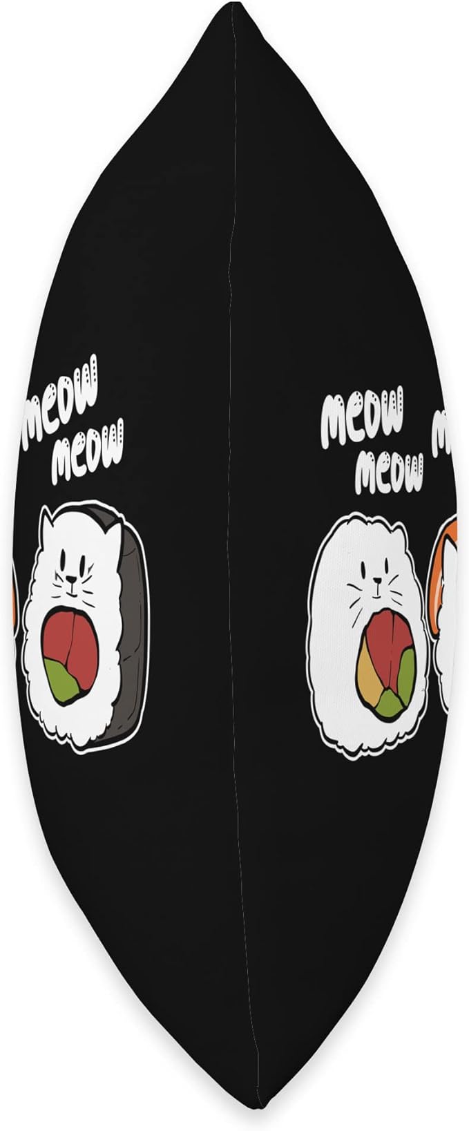 Sushi Cat Roller Anime Figure Ramen Manga Nigiri Maki Kawaii Throw Pillow
