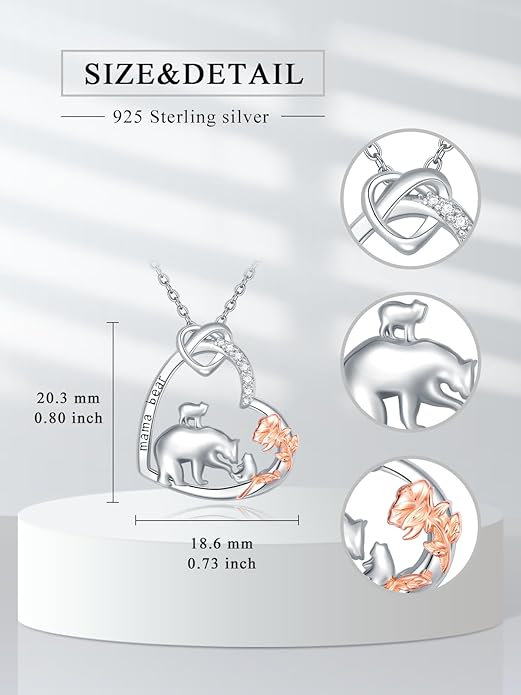 Dorunmo Animal Necklace 925 Sterling Silver Owl/Sloth/Axolotl/Dolphin Necklace Celtic Knot Pendant Birthday Anniversary Animal Jewelry for Women Friends Animals Lover