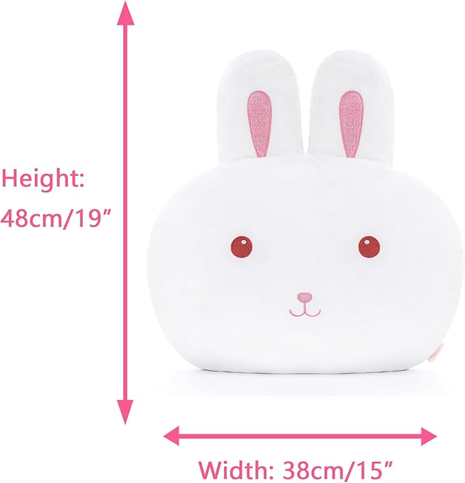 Lazada Bunny Kids Pillow Plush Rabbit Toddlers Bunny Gifts for Girl White 15 Inches