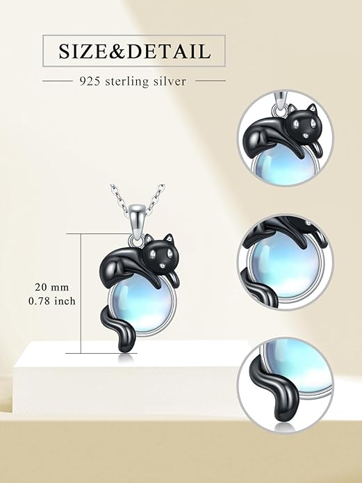 Dorunmo Animal Necklace 925 Sterling Silver Owl/Sloth/Axolotl/Dolphin Necklace Celtic Knot Pendant Birthday Anniversary Animal Jewelry for Women Friends Animals Lover