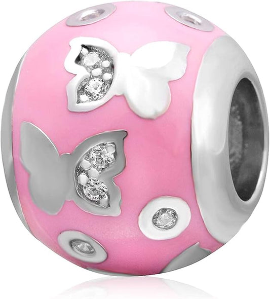 GEMDAZZ Animal Theme Charms in 925 Sterling Silver, Cute 3D Polar Bear, Frog, Cicada, Ladybug, Bee, Dragonfly Beads fit European Women Bracelet, Gift for Birthday/Christmas/Friends/Mom/Lover