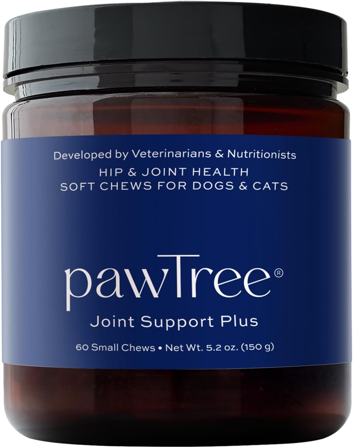 pawTree Joint & Hip Support Supplement for Dogs & Cats with Glucosamine, Chondroitin, MSM, Tumeric & Green Lipped Mussels - Vitamins & Health Essentials - All-Natural Mobility Soft Chews