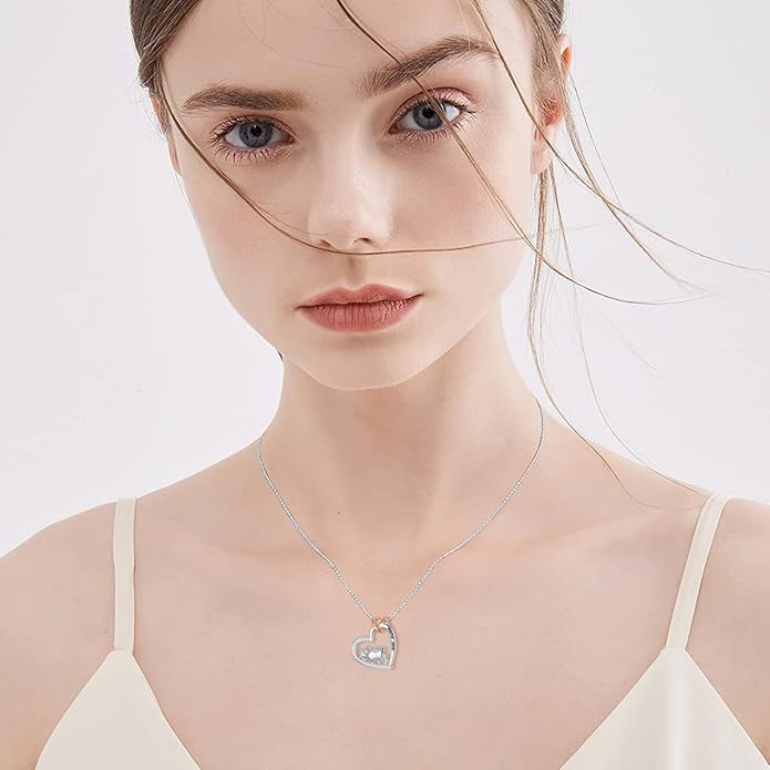 Mothers Day Gift for Mom 925 Sterling Silver Mama Bear/Dinosaur/Cat/Bird/Chicken Necklace with 1 2 3 4 5 Cubs Jewelry for Women Wife Grandma