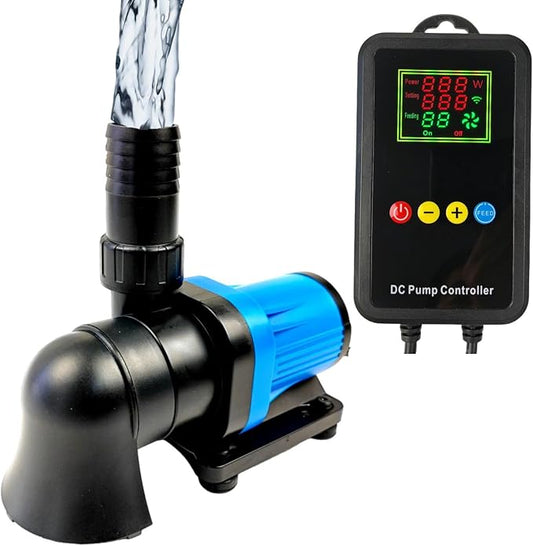 CONQUERALL CHS-2500 15W Pond Pump DC 24V 660GPH(US) 12.4FT Energy Saving Submersible Pump with 3 Years Warranty For Freshwater, Seawater, Fountains, Koi Ponds, Fish Farms, Circulation Systems