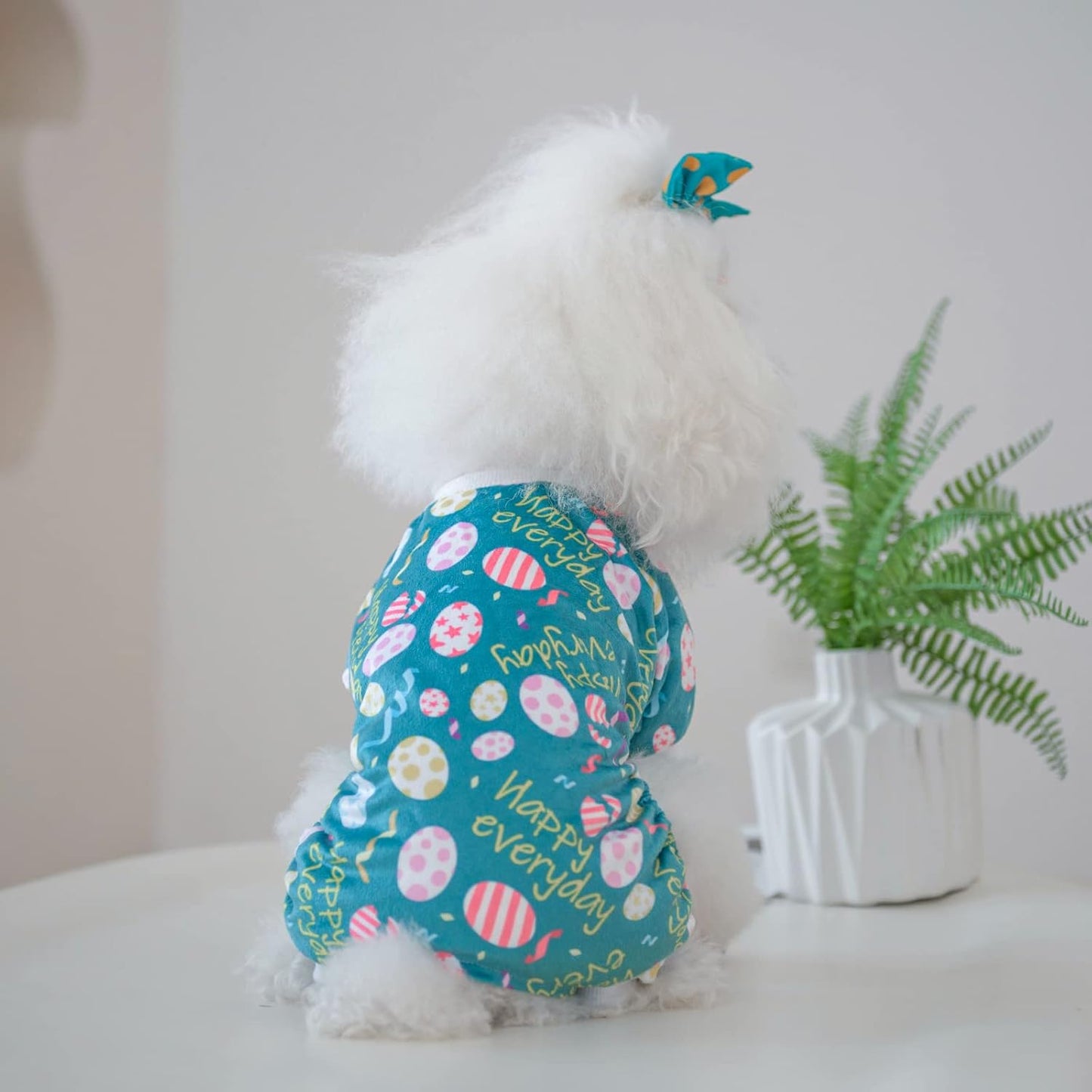 CuteBone Dog Easter Pajamas Puppy Onesies Small Dogs Soft Pjs Coat Cat Apparel Comfy Pet Clothes Outfit Doggie Bodysuit P277L