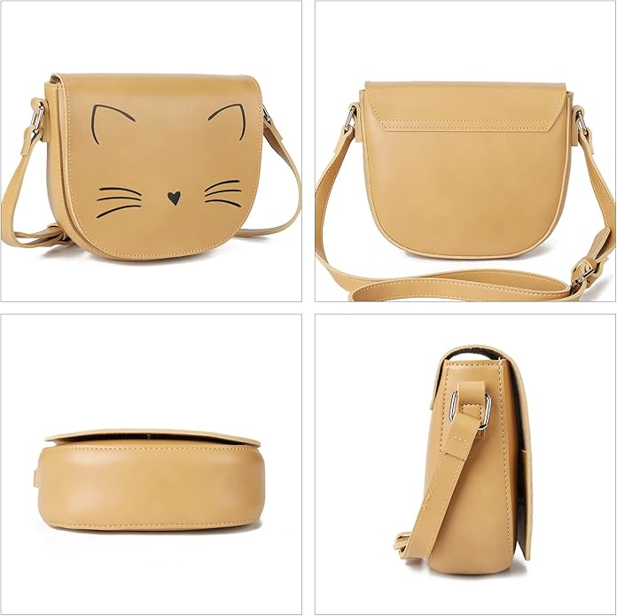 Gladdon Crossbody Bags for Teen Girls Small Fashion Preteen Purses Cat Birthday Gift for Girl