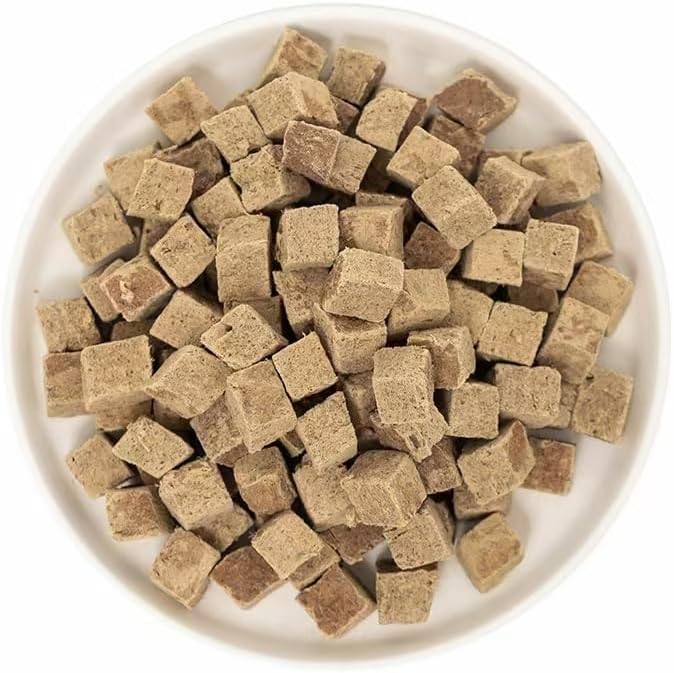 Organic Freeze Dried Dog & Cat Treats - Single Ingredient, Grain Free Food Toppers for Healthy Pets, No Fillers or Preservatives (1 Bag, Beef)