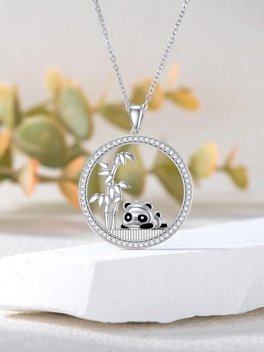 Dorunmo Animal Necklace 925 Sterling Silver Owl/Sloth/Axolotl/Dolphin Necklace Celtic Knot Pendant Birthday Anniversary Animal Jewelry for Women Friends Animals Lover