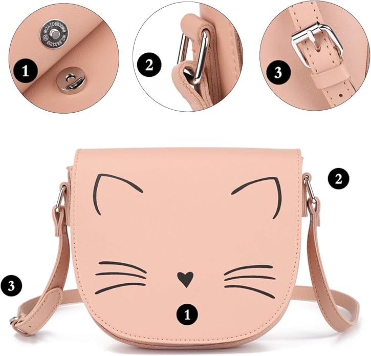 Gladdon Crossbody Bags for Teen Girls Small Fashion Preteen Purses Cat Birthday Gift for Girl