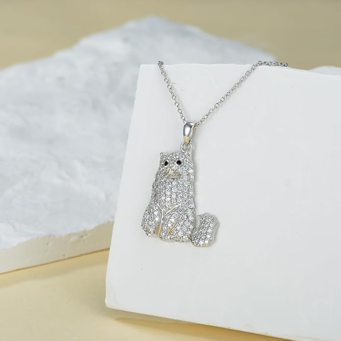 Cat Necklaces 13 Breeds of Cats Necklaces S925 Sterling Silver Cat Pendant for Women