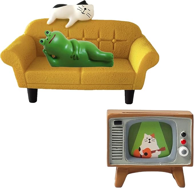 Miniature Frog Figurines Cute Desk Decor Frog Gifts for Adults